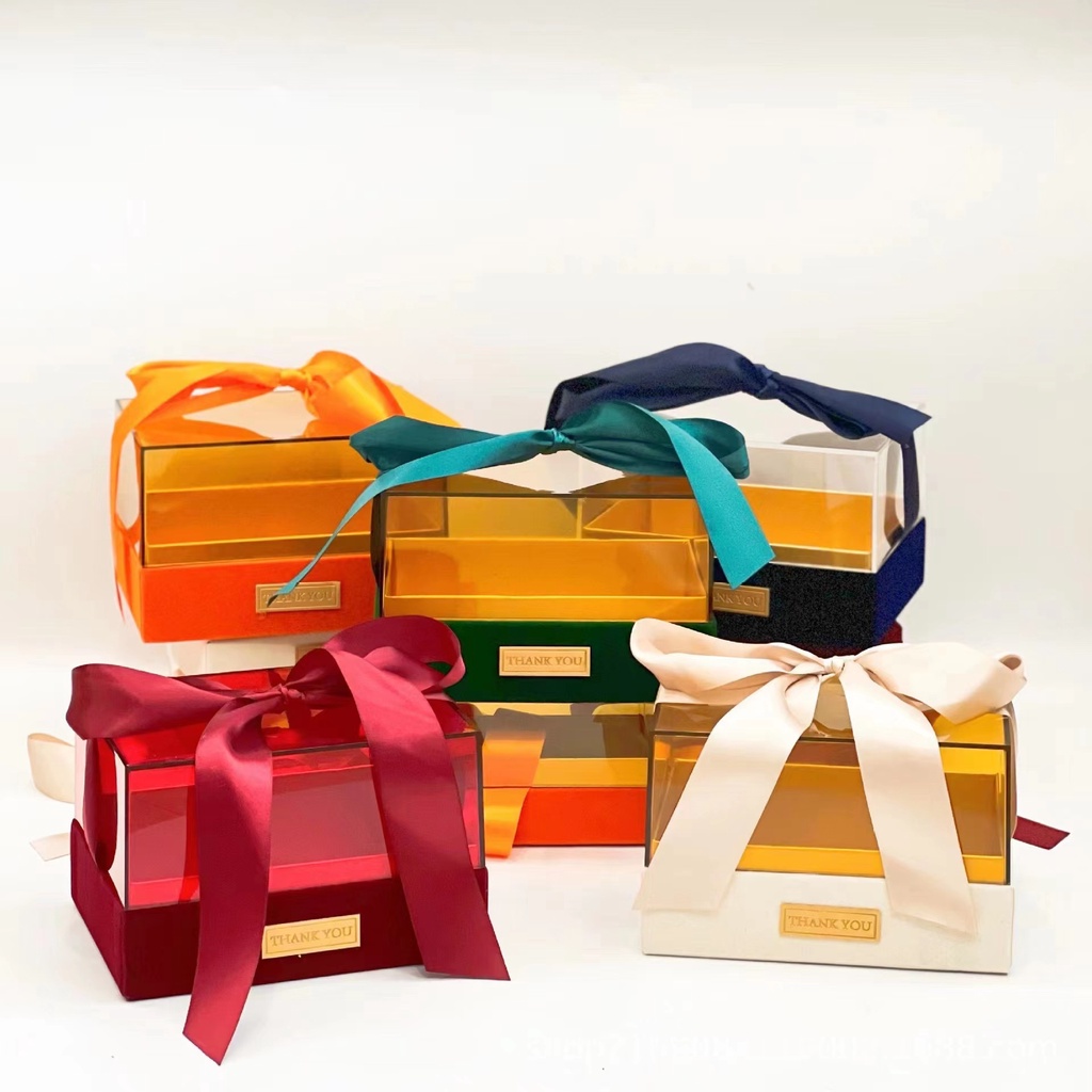 

H 824 Kotak Souvenir Wedding Sangjit Kotak Permen Acrylic Hadiah Kotak Sovenir Penikahan