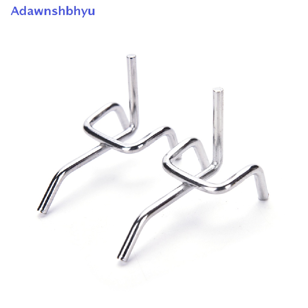 Adhyu 10pc Papan Pasak Metal Pegboard Hooks Penyimpanan Toko Kerja Garasi Display ID