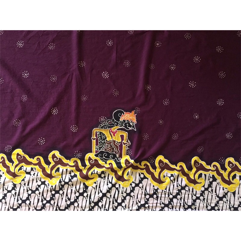 Kain Batik Tulis Motif Wayang Arimbi sarimbit Yudhistira
