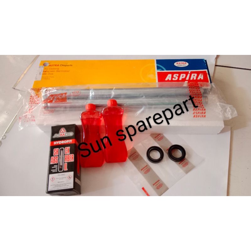 PAKETAN PIPA GARPU /AS SHOCK DEPAN + SIL SEAL SHOK+ OLI SHOCK KVY BEAT KARBU SCOOPY KARBU VARIO KARB