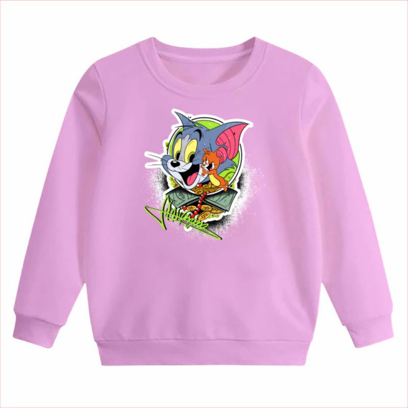 ((IB))SWEATER ANAK2 UNISEX/T0M&amp;JERRY DIGITAL SABLON