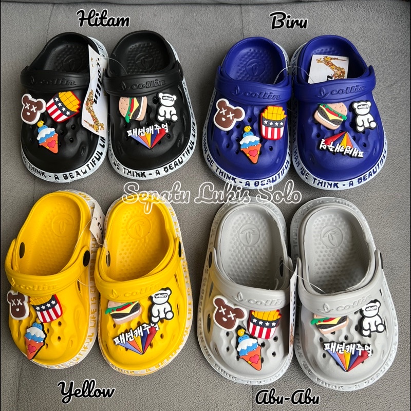 (Size 18-29) SANDAL BAIM ANAK MOTIF ICE CREAM