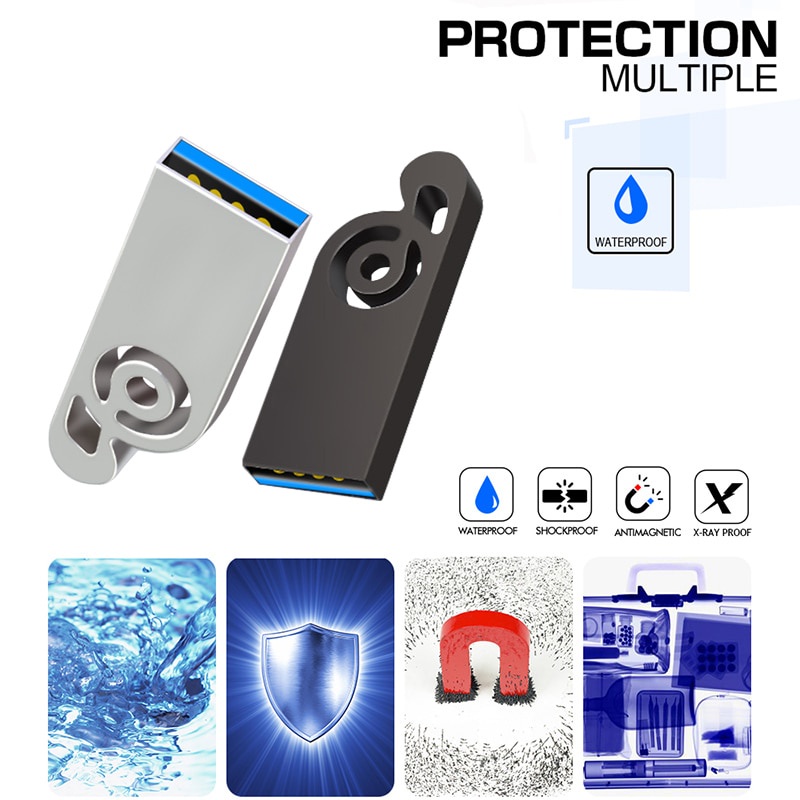 Usb 2.0 Metal Flashdisk Kecepatan Tinggi 2TB Mini U Disk 2TB Gaya Baru Pen Drive