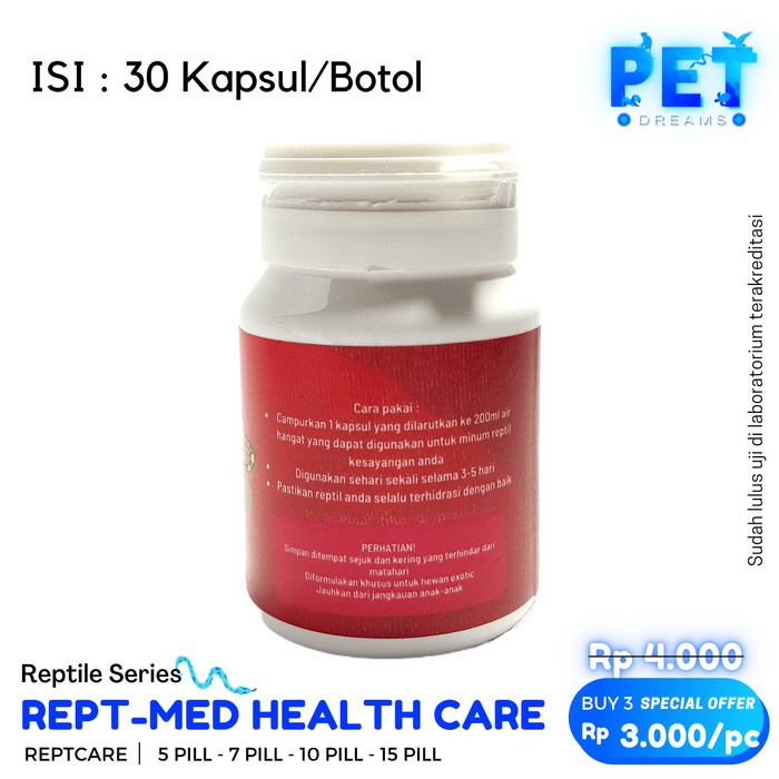 PROMO MRVET REPT MED KAPSUL OBAT KURA FLU PILEK MOGOK MAKAN SULCATA
