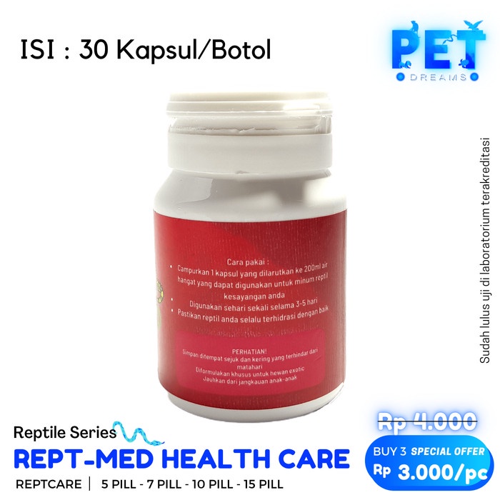 PROMO MRVET REPT MED KAPSUL OBAT KURA FLU PILEK MOGOK MAKAN SULCATA