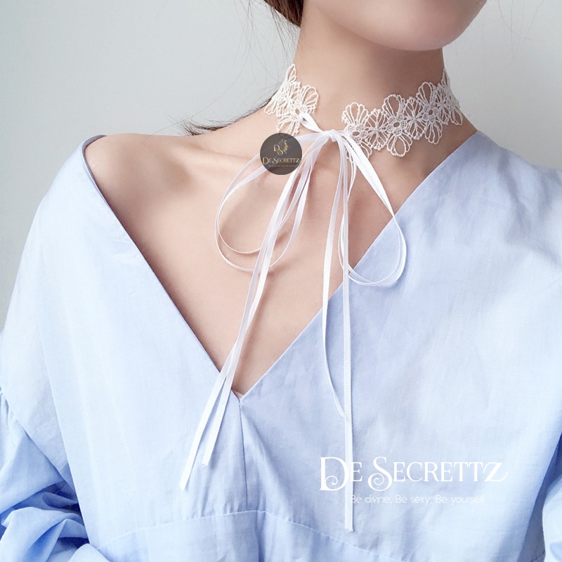 DeSecrettz Sexy Lace Neck Ring, Aksesories Untuk Lingerie