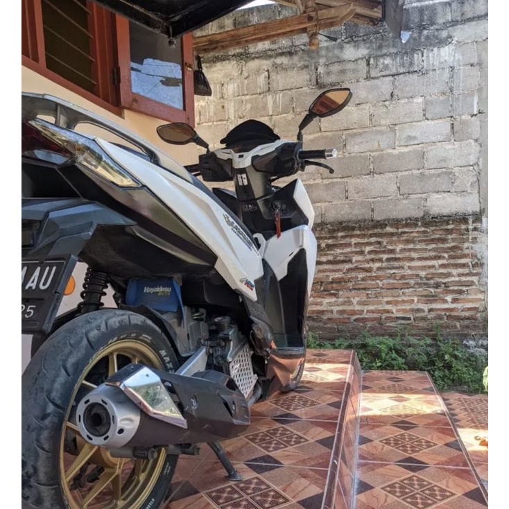 End Muffler Corong Knalpot Tsukigi Vario 125 Vario 150 PCX Mio Universal silver polos