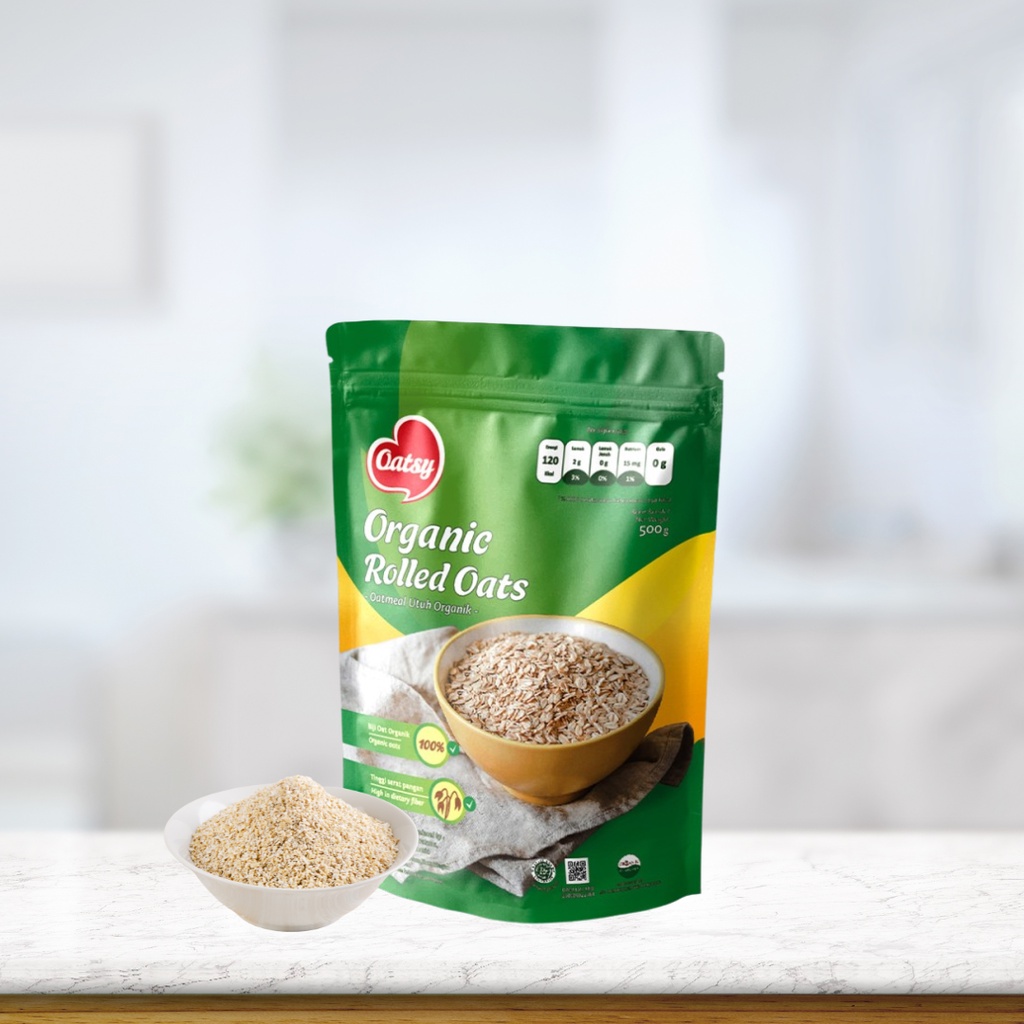 

Oatsy Organic Rolled Oats 500gr