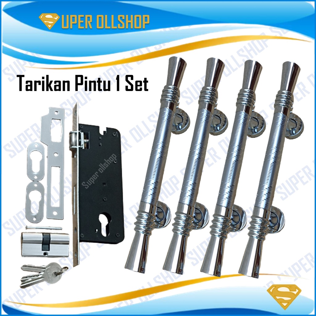 Handle Gagang Pintu Rumah 35 Cm Body Kunci Pelor Murah Tarikan Gagang Pintu Rumah Kupu Tarung 1 Set / Handle Pintu Rumah 35 Cm Murah Minimalis Tarikan Pintu Pull Bodi Pelor