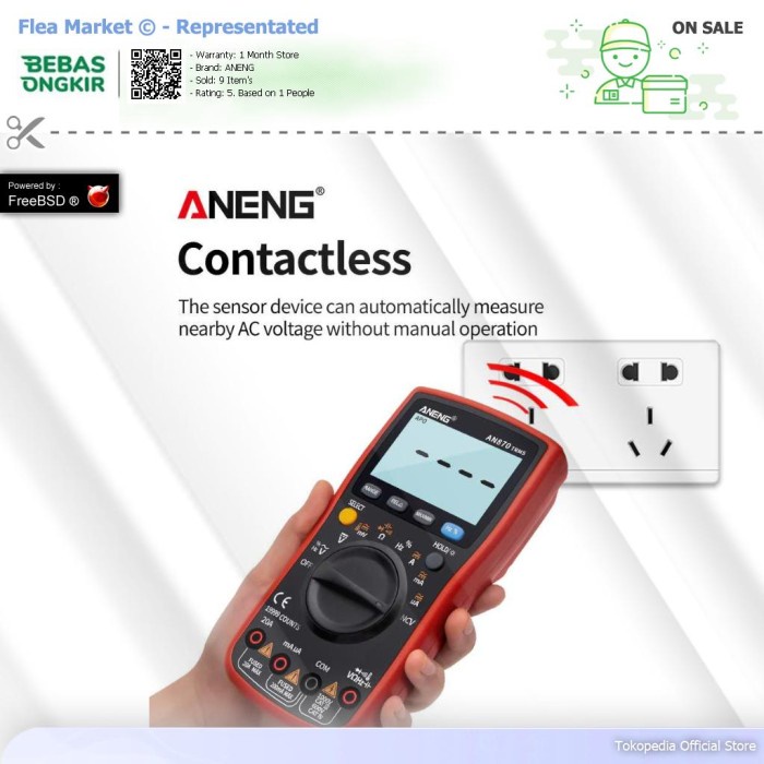 Arus Aneng Digital Multimeter Voltage Tester - An870