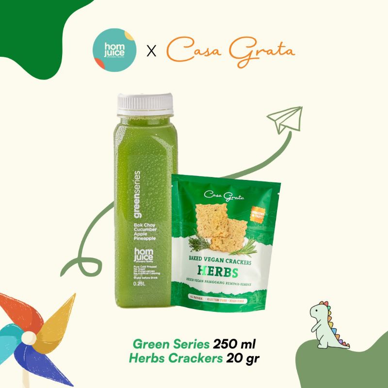 

Homjuice X Casa Grata (Green Series + Herbs Crackers)