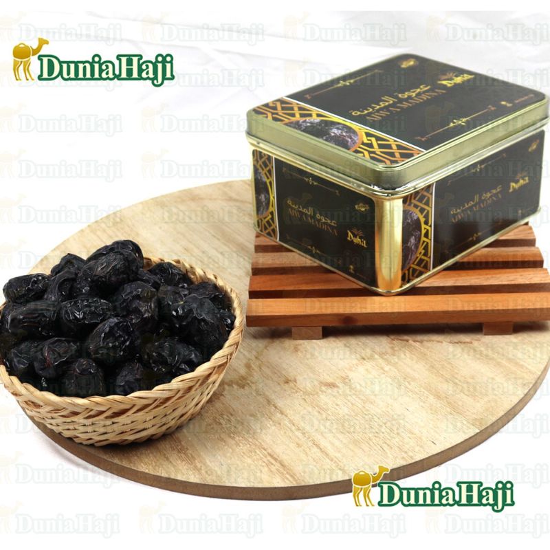 

KURMA AJWA GRADE PREMIUM KALENG 1KG/kurma nabi asli 100%