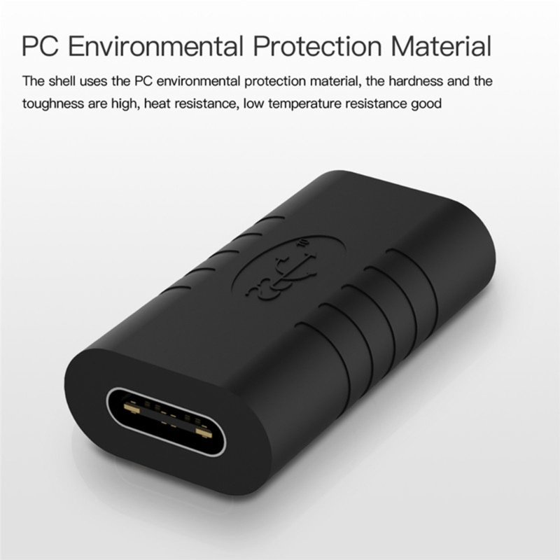 Zzz 1pasang Adaptor Converter Tipe C Female Ke Female Kabel Charge Untuk Tablet Laptop