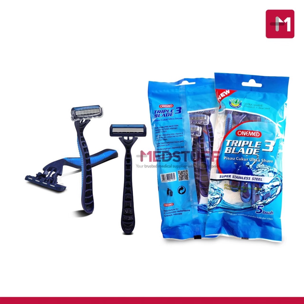 Pisau Cukur Ultra Shave 3 Blade Onemed