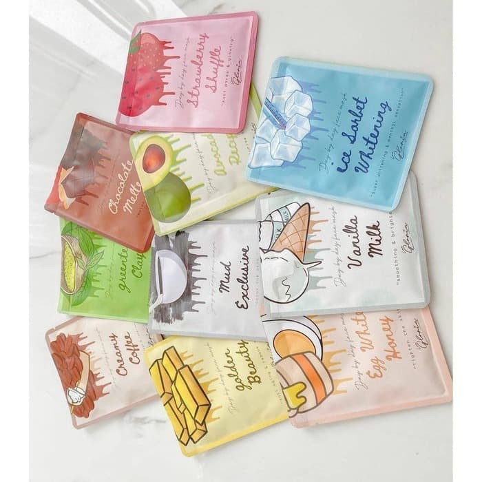 MASKER-WAJAH- MASKER LEA GLORIA 20 GR ( BUKAN 10GR ) MASKER WAJAH BUBUK ORGANIK 20GR -WAJAH-MASKER