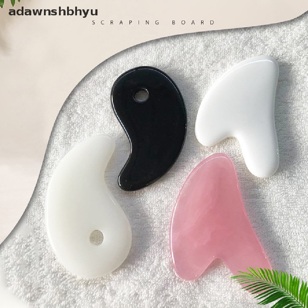 Adawnshbhyu face gua sha board facial scraping scrapping plate Alat Pijat Wajah Tubuh new ID