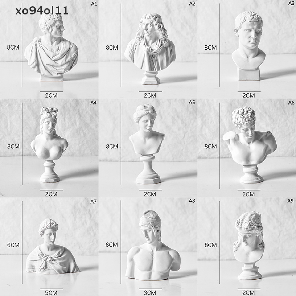 Xo 8 cm Nordic Style Patung Mythoy Yunani Potret Gypsum Miniatur Kerajinan OL