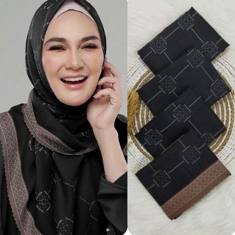 ぐ Hijab Voal Segiempat / Hijab Motif Luna Maya / Hijab Premium / Hijab Warna Soft / Hijab Murah / Hi