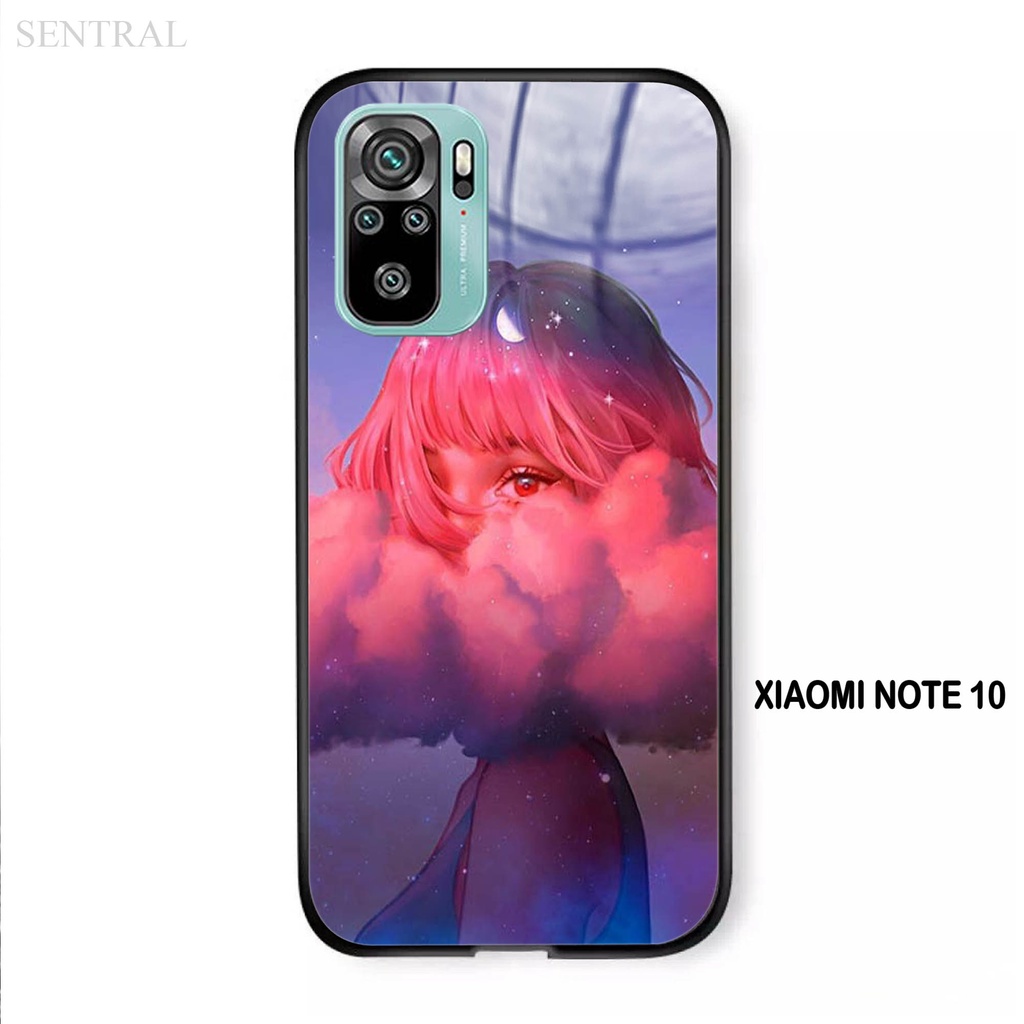 Softcase Kaca XIAOMI REDMI NOTE 10  - Case Handphone XIAOMI REDMI NOTE 10 [T91]