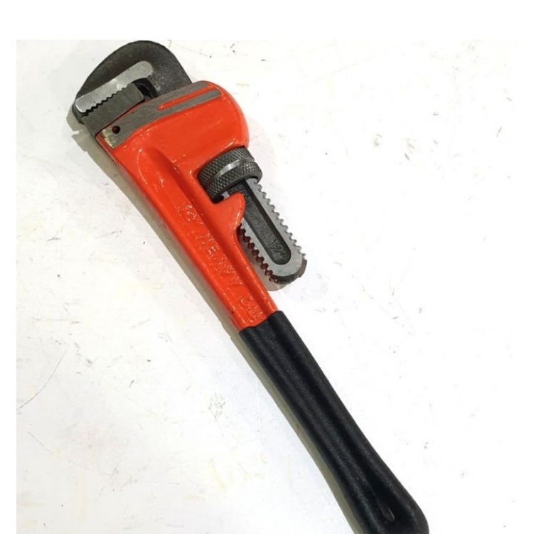 Pipe Wrench 10 inch Rubber Handle Germany Kunci Pipa Air Ledeng PDAM