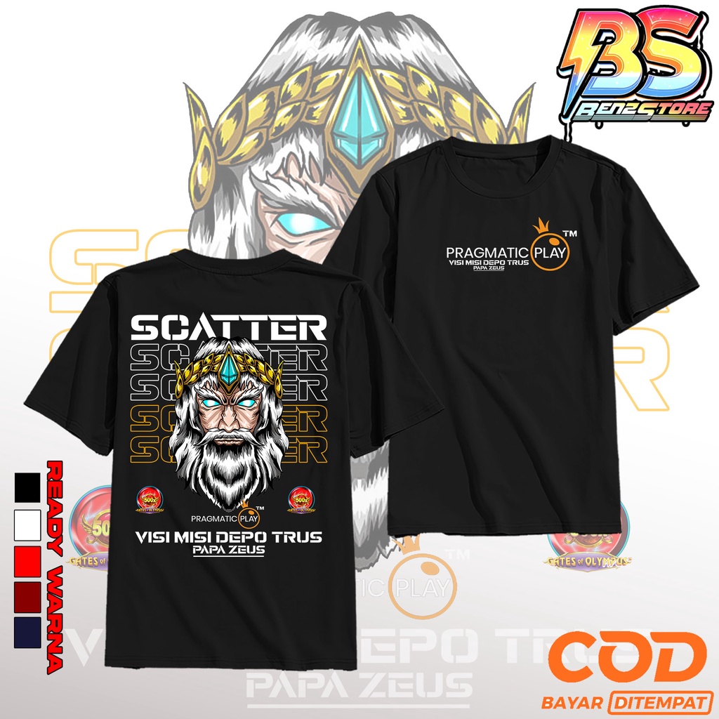Kaos Pragmatic Play/Baju Depo Slot/T-shirt Judi Online Depo dan Sensational Terlaris Kaos Baju TSHIR