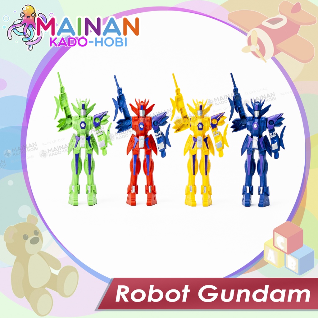 MAINAN ANAK TRADISIONAL MINI MINIATUR BONEKA ROBOT GUNDAM