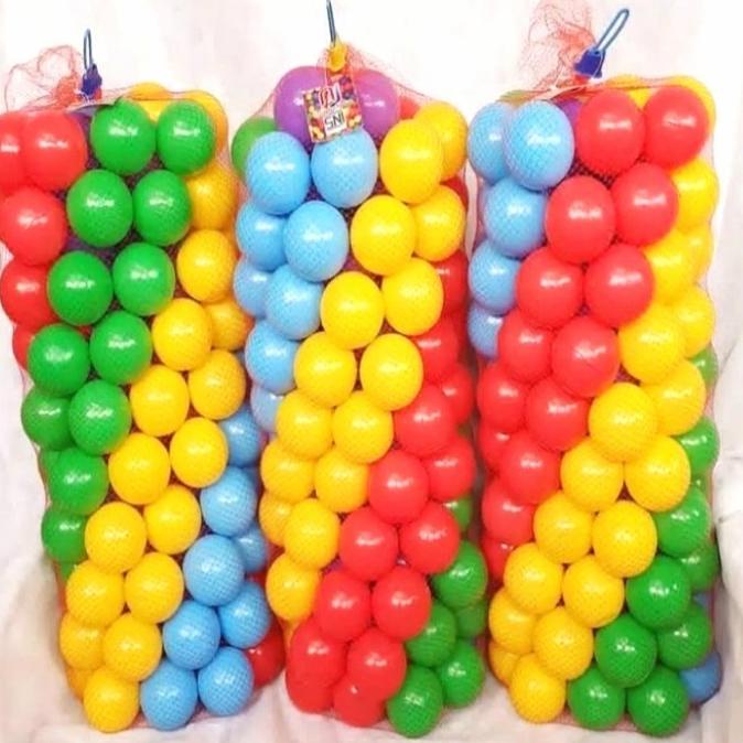 Bola Mainan Warna Warni Bola Plastik isi 100pcs SALE