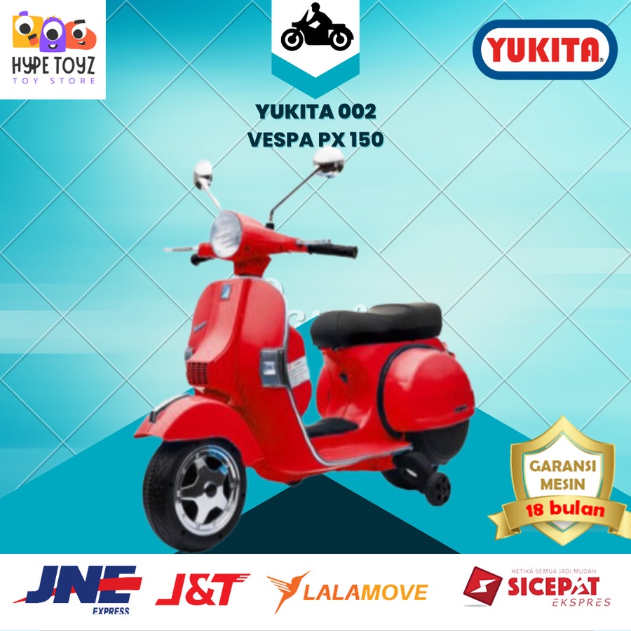 YUKITA 002 VESPA PX150 MAINAN MOTOR MOTORAN ANAK