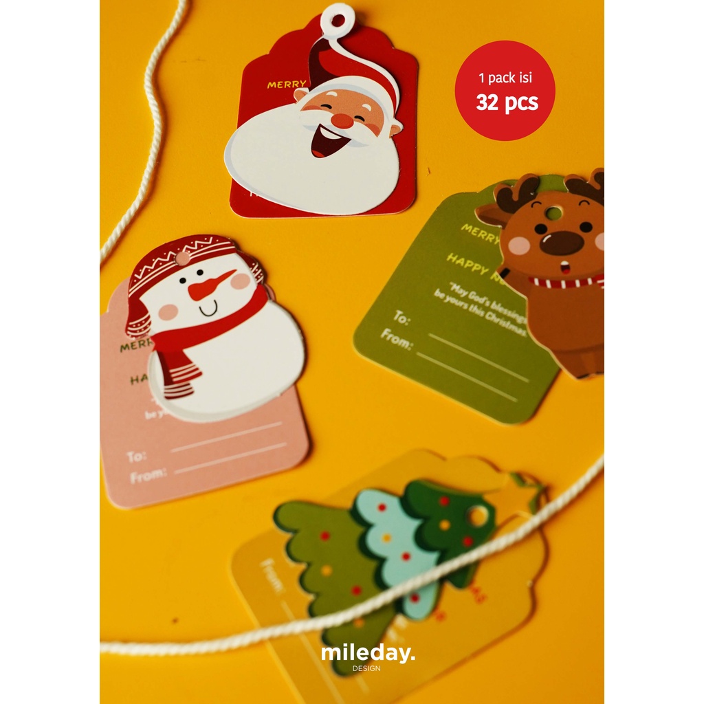 

HANGTAG NATAL CUTE EKSLUSIVE / HANGTAG CHRISTMAS ISI 32 SET