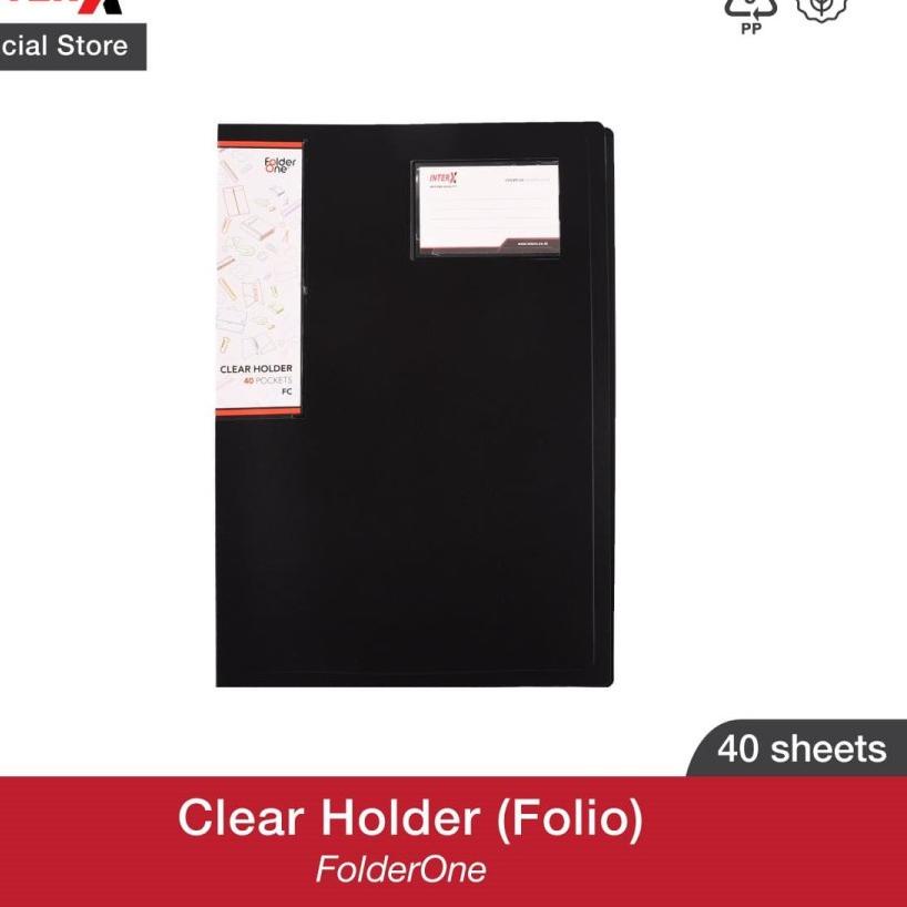 

[PRODUK BZDQF] Clear holder 40 lembar FOLIO F4 / dokumen keeper folio F4 folder one 0ZD