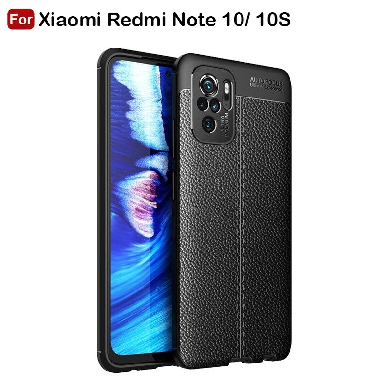 Xiaomi Redmi Note 10 / Note 10S / Note 10 Pro Sotfcase Auto Focus Leather Silikon Soft case