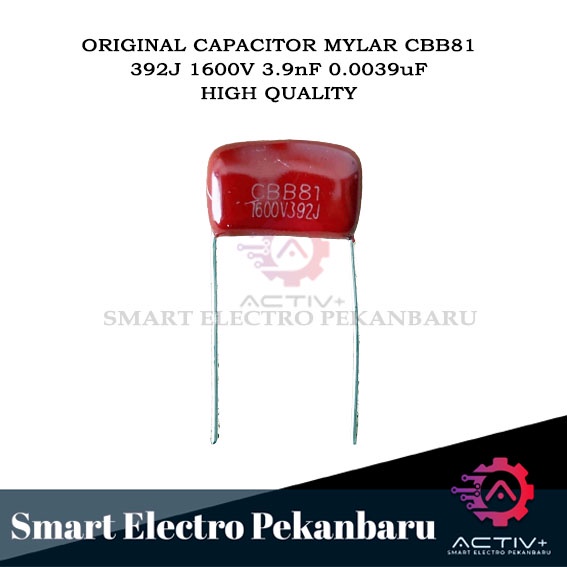 ORIGINAL CAPACITOR 392J 1600V 1.6KV CBB81 0.0039UF 3N9 3.9nF 3.9 nf 392J 1600V CAPASITOR MILAR 1600V