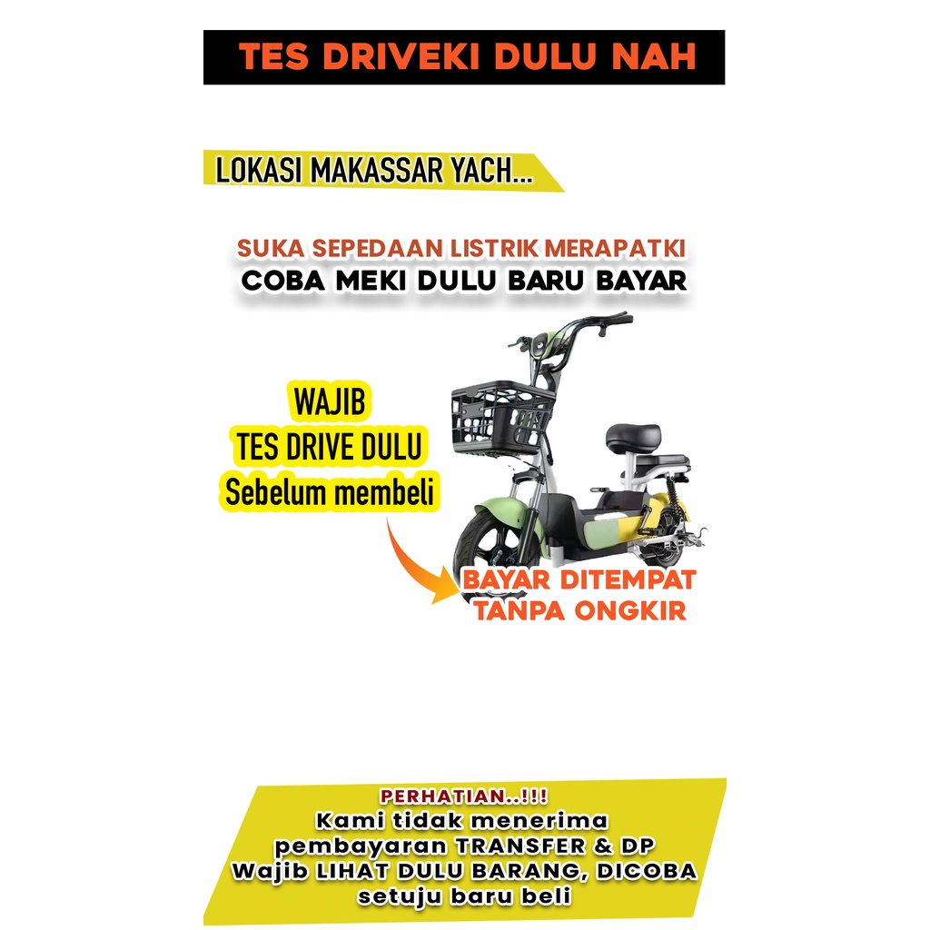 Sepeda Listrik Bisa di Cicil Bean / Sepeda Listrik Murah / Sepeda Listrik Dewasa Murah / Sepeda List