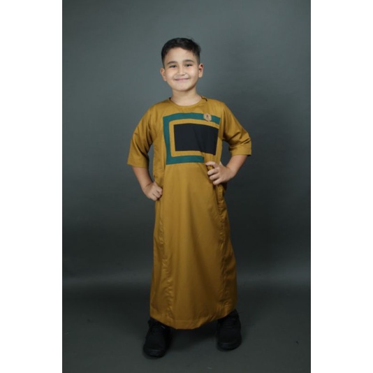 jubah anak premium al amwa terbaru pendek - al amwa jubah premium best seller