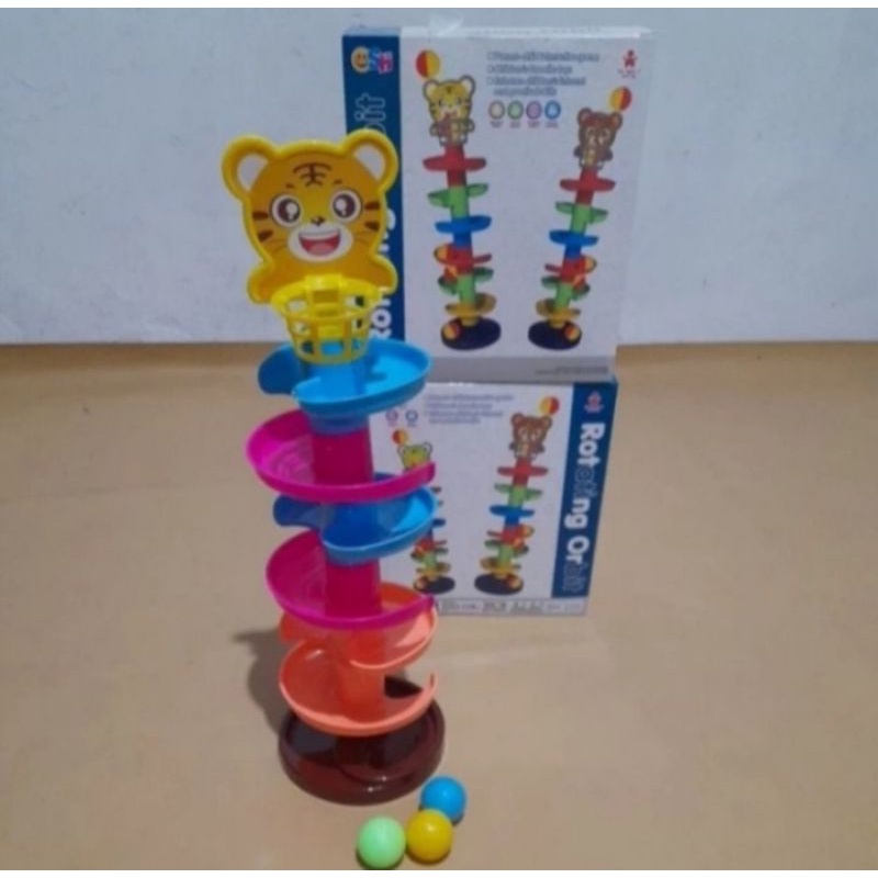 GE TOYS MAINAN MELATIH FOKUS DAN KONSENTRASI/ROTATING ORBIT/BOLA LUNCUR/EDUKATIF TERAPI WICARA