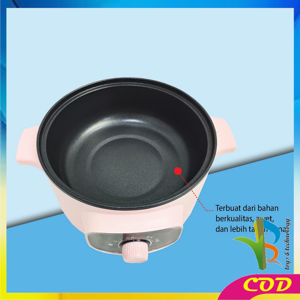 RB-C519 Panci Listrik Eletrik Portable Serbaguna / Pan Anti Lengket Kukusan Stainless / Electric Cooker Multifungsi