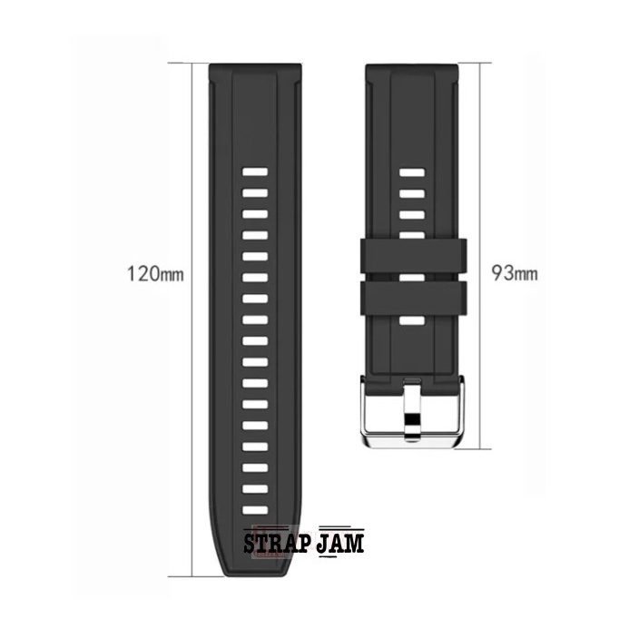 Tali Jam Kompatibel Haylou GST Lite LS13 22mm - Strap SSR Sporty Rubber List Warna