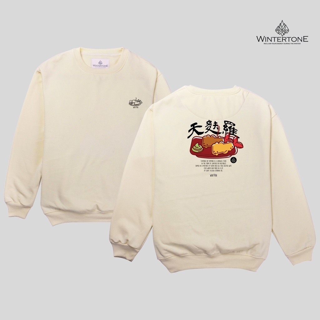 Crewneck Distro Pria Aesthetic Cream Streetwear WNTRN Sweater Crewnek Sweatshirt Oversize WINTERTONE Cowok Switer Pria Oblong Lengan Panjang Sweeter Hitam Bigsize Unisex Cewek Cowok