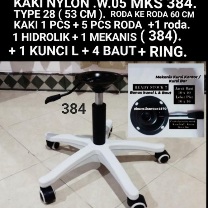 Kaki Kursi Kantor Nylon Anti Karat, Kaki Kursi Gaming, Kaki Kursi Staf