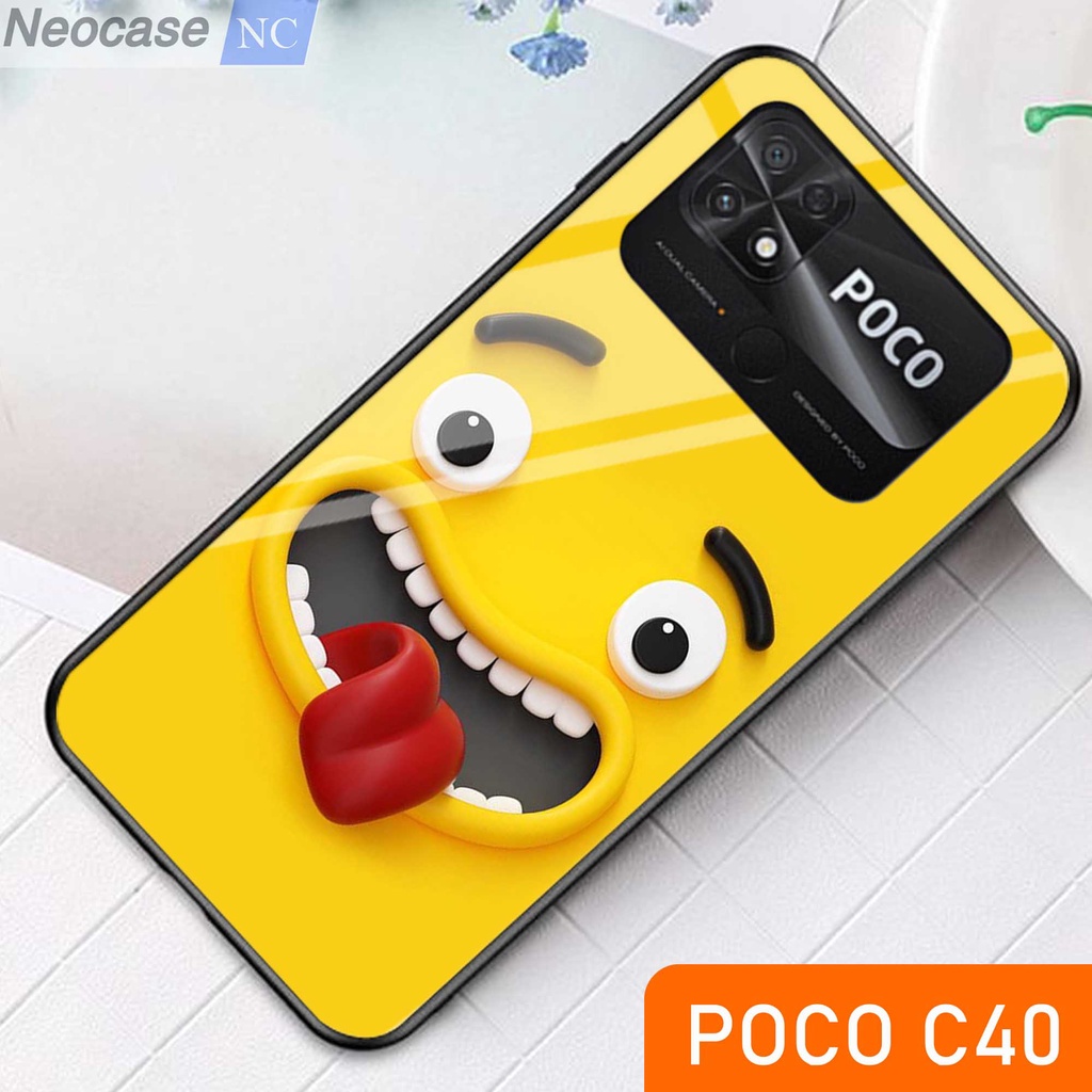 Softcase Glass Kilau Poco C40 - Casing HP Poco C40 - Case HP Poco C40 - N38