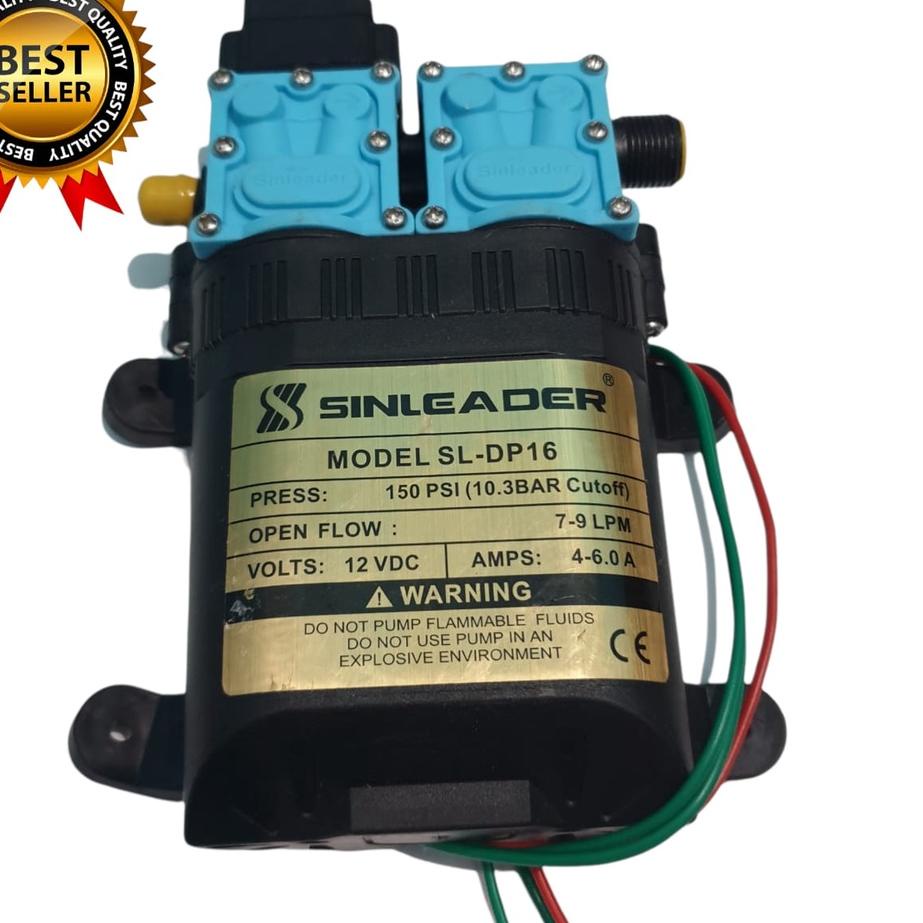 Terbaik POMPA AIR DC HIU 12 VOLT DOBEL PUMP EARTH 150 PSI