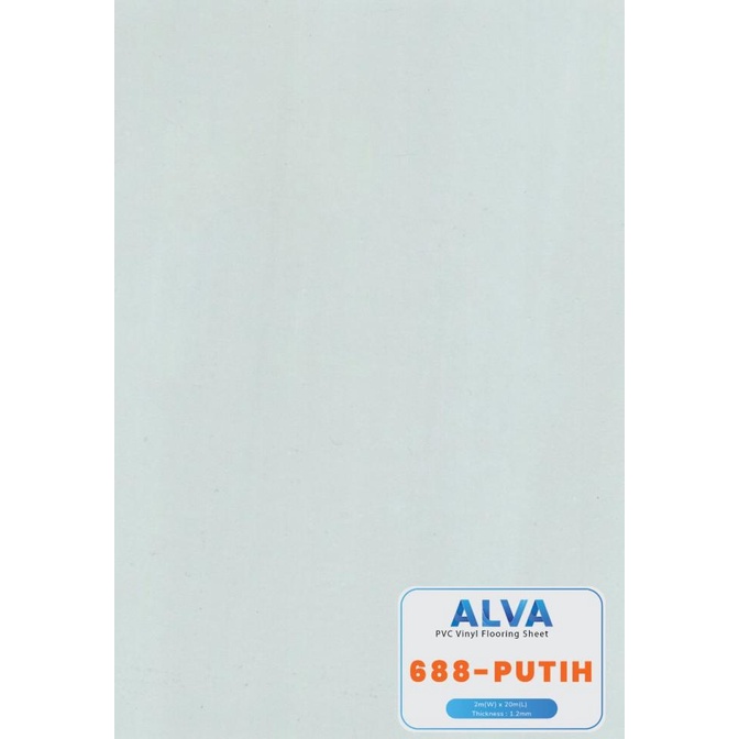 TERBARU Best Seller Vinyl Roll Putih ALVA / Jual Vinyl Flooring Polos Murah /GORDEN JENDELA/GORDEN P