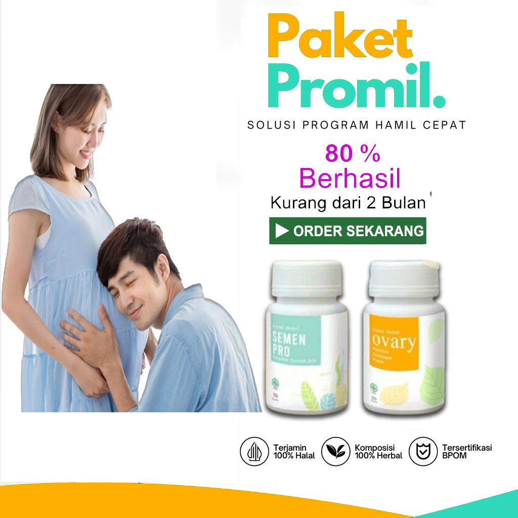 

TERLARIS!!! PAKET PROMIL-SEMEN PRO- OVARY- PAKET KESUBURAN SUAMI ISTRI PENYUBUR PENGENTAL SPERMA PRIA DAN KANDUNGAN RAHIM WANITA AGAR CEPAT HAMIL