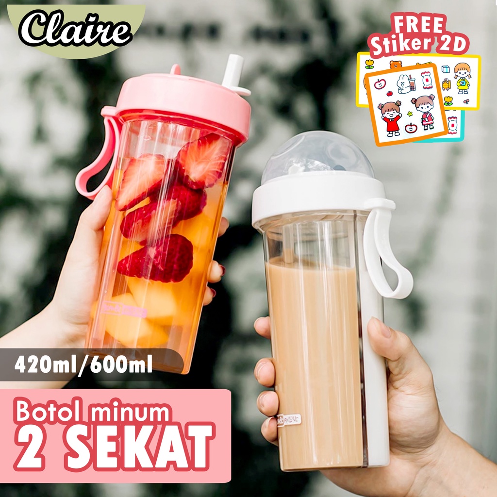 BOTOL MINUM 2 SEKAT / BOTOL MINUM 2 SISI / BOTOL MINUM DUET