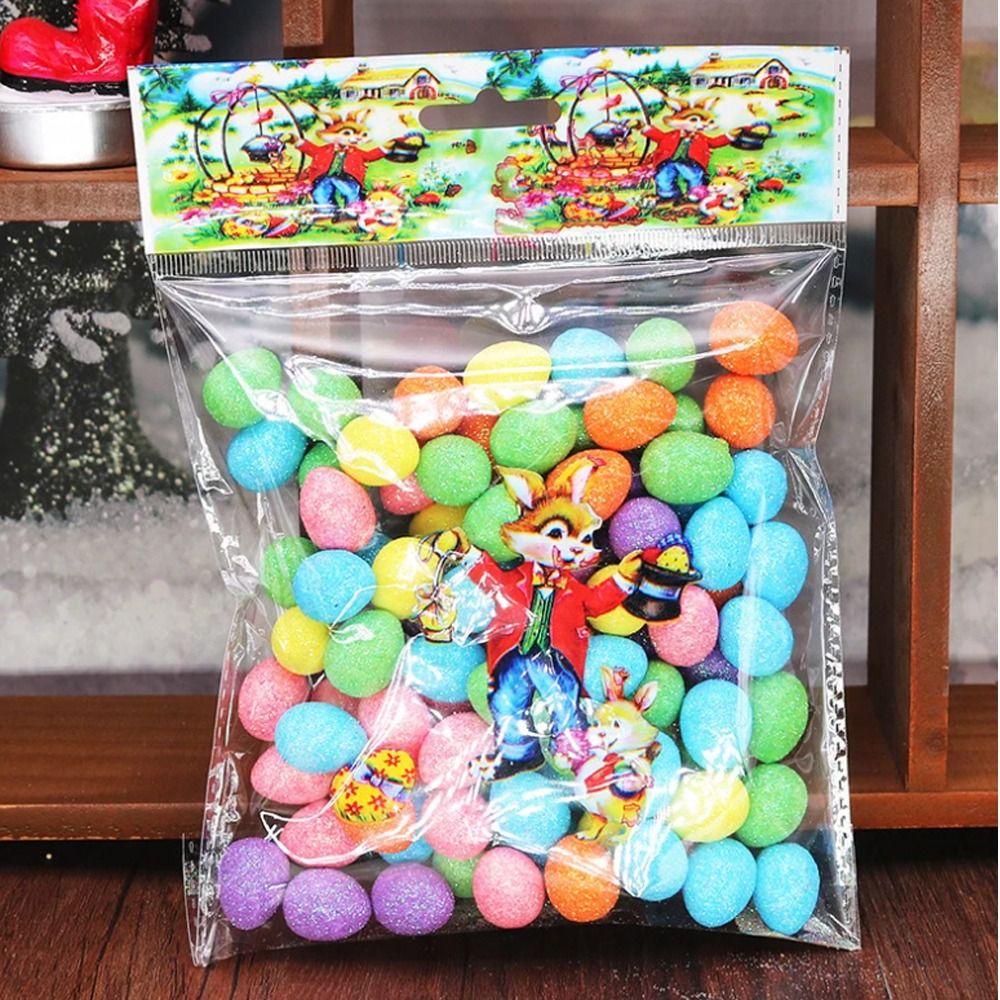 Solighter 2tas Busa Mini Warna Hadiah Nikmat Anak Craft Home Decor Telur DIY Telur Burung