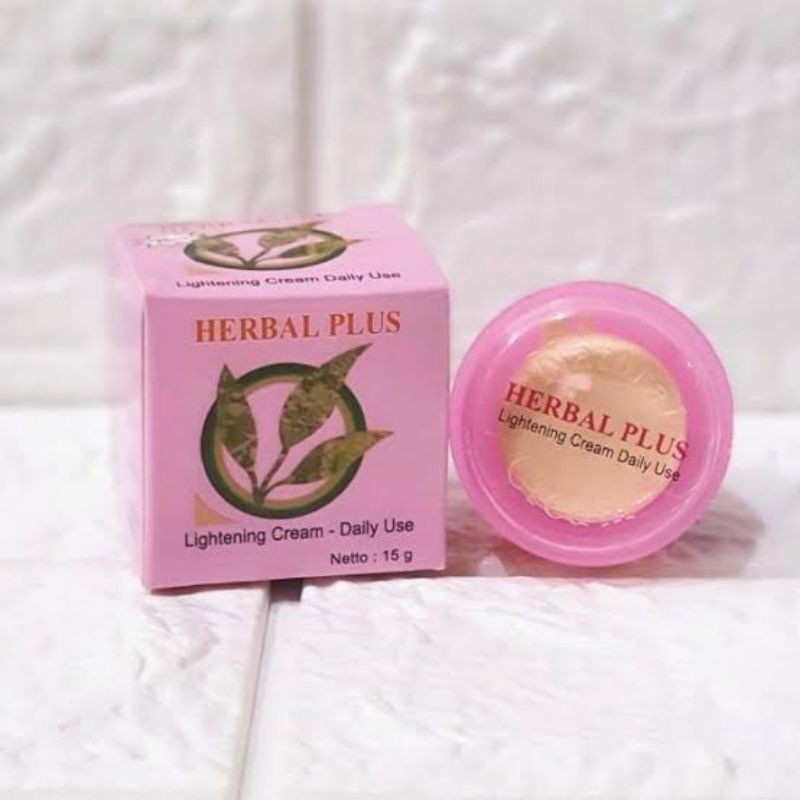 CREAM HERBAL PLUS - CREAM PEMUTIH WAJAH 15GR