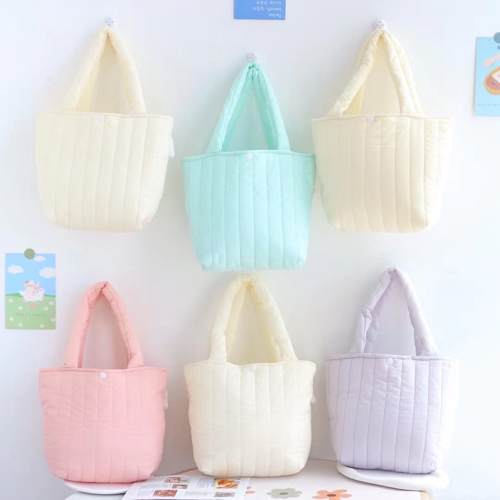Tas Bahu Boneka Cartoon Color Bahan Plush