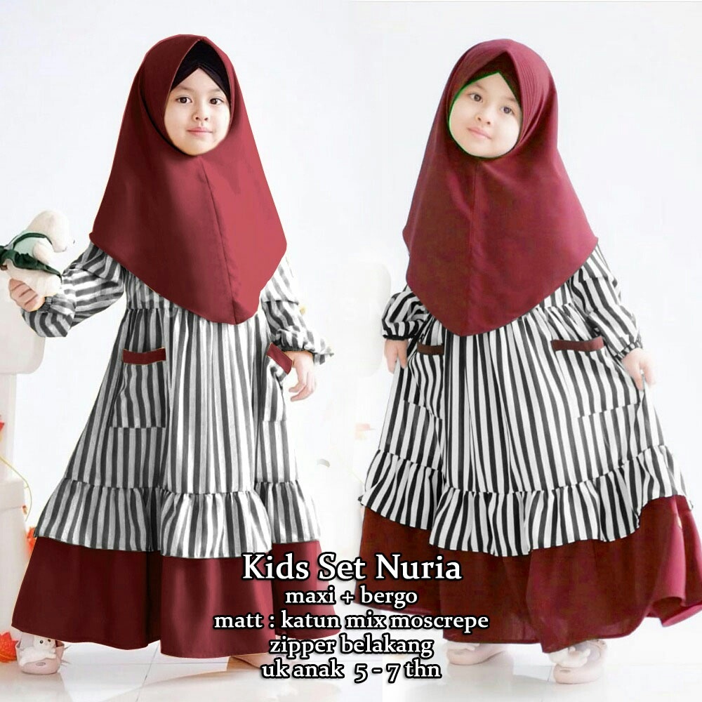 CTN Baju setelan muslim NURIA anak best seller