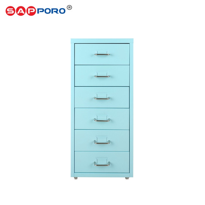 

NEW SAPPORO ALZEY - Lemari Kantor Lemari Besi Portable 6 Laci Code 3489