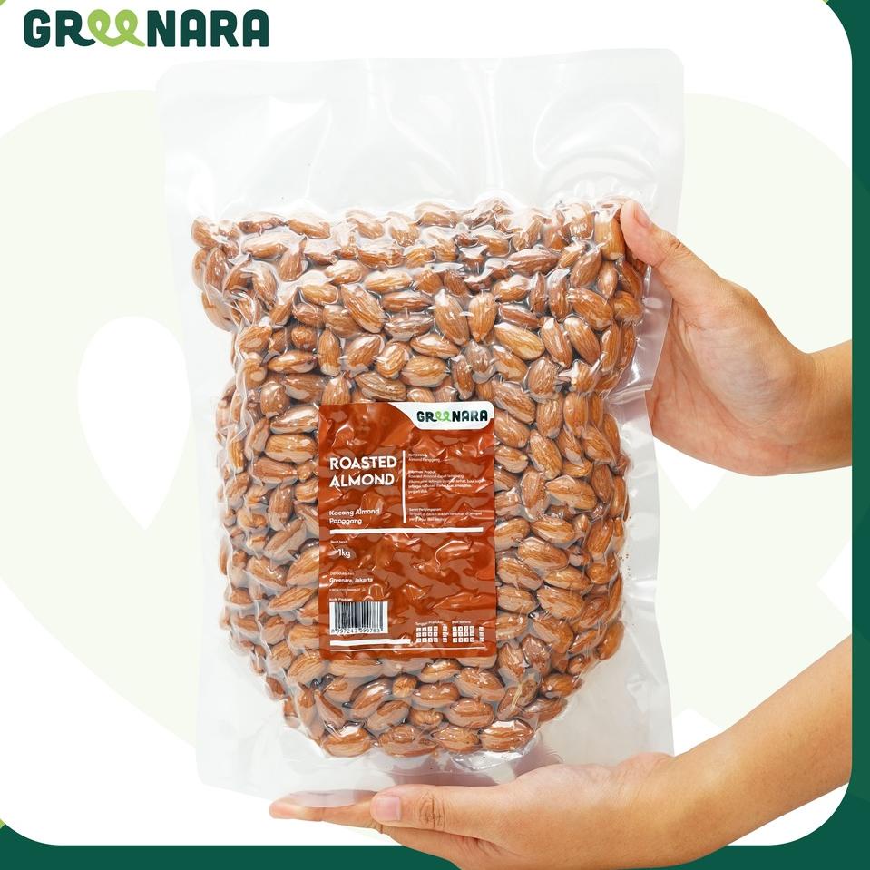 

❈Model Terkini❊ Roasted Almond Whole 1kg / Kacang Almond Panggang 1Kg 084